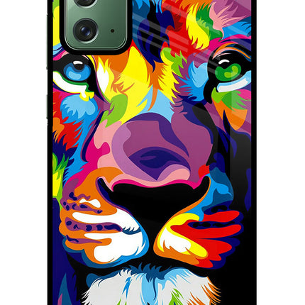 Lion Samsung Note 20 Glass Case
