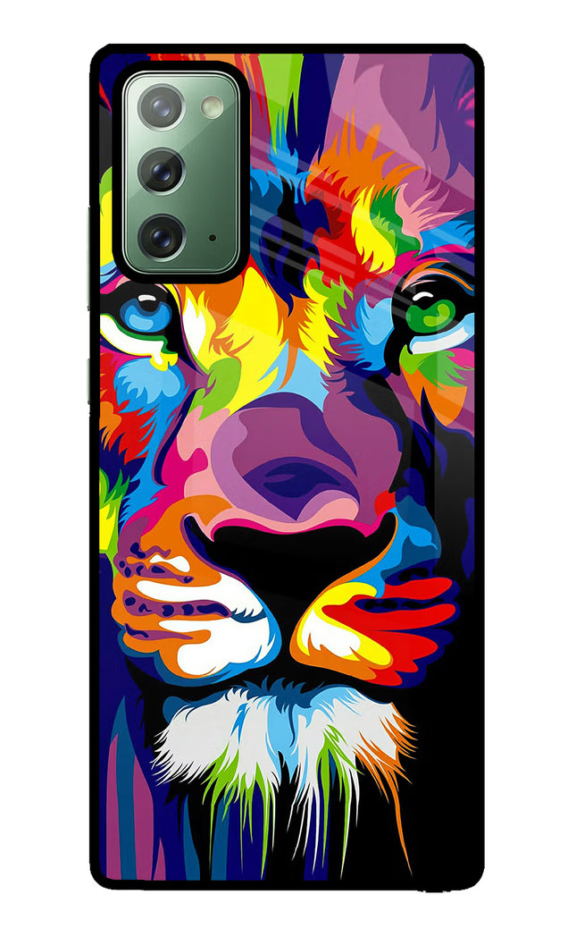 Lion Samsung Note 20 Glass Case