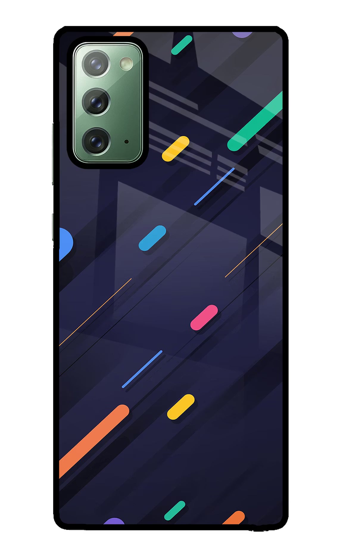 Abstract Design Samsung Note 20 Glass Case Back Cover by Casekaro
