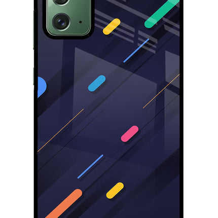Abstract Design Samsung Note 20 Glass Case