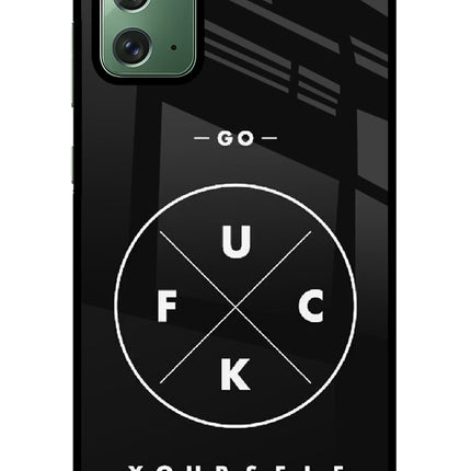 Go Fuck Yourself Samsung Note 20 Glass Case Back Cover by Casekaro