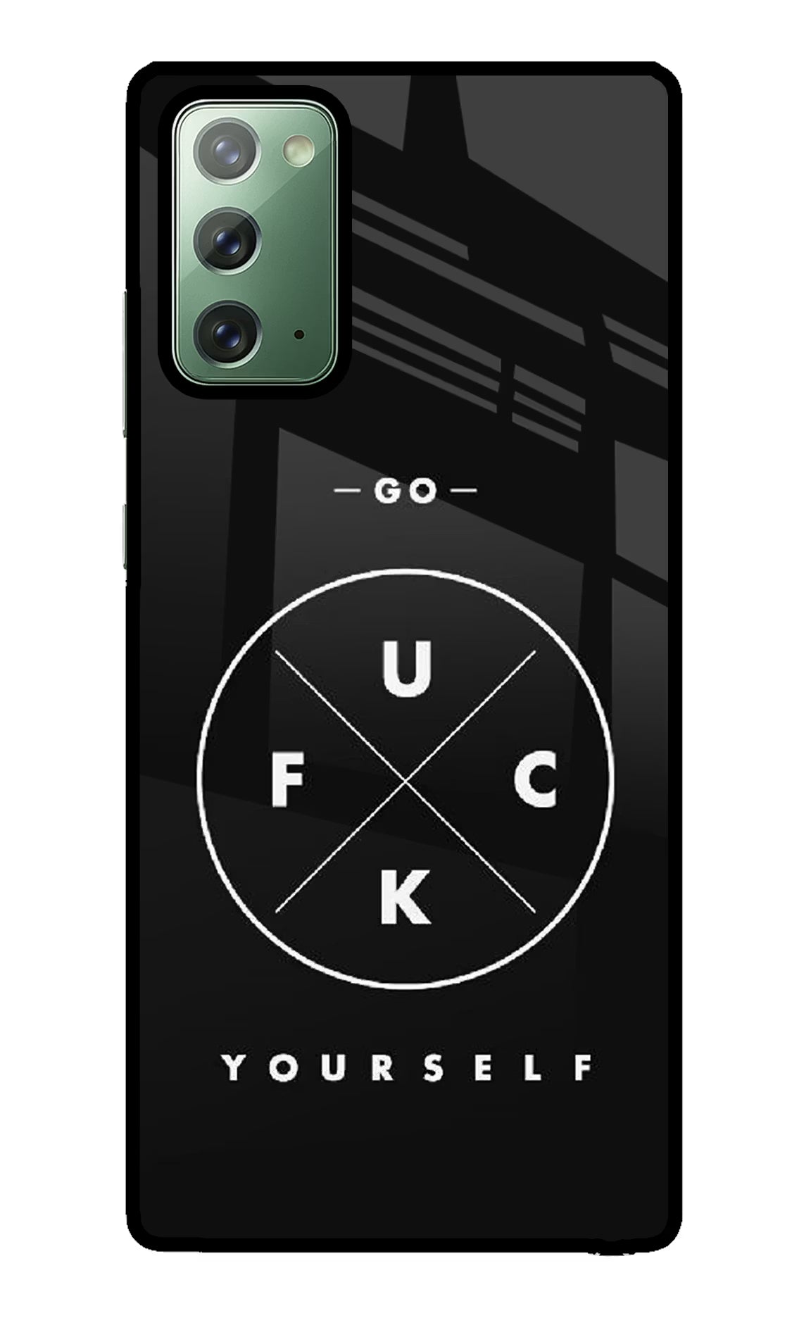 Go Fuck Yourself Samsung Note 20 Glass Case Back Cover by Casekaro