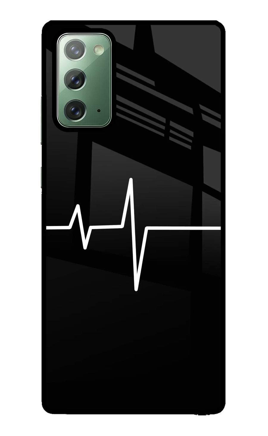 Heart Beats Samsung Note 20 Back Cover, Glass case