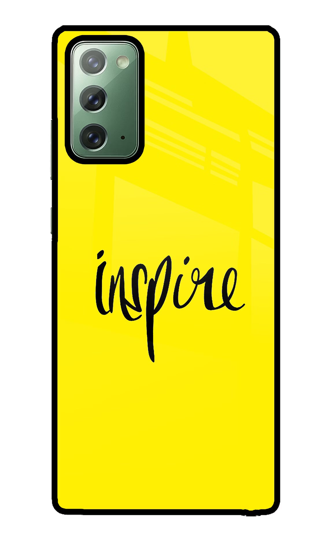 Inspire Samsung Note 20 Glass Case Back Cover by Casekaro