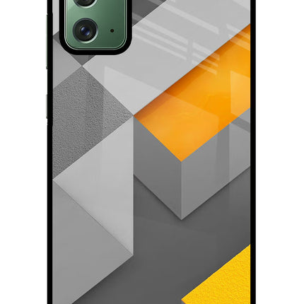 Abstract Samsung Note 20 Glass Case Back Cover by Casekaro