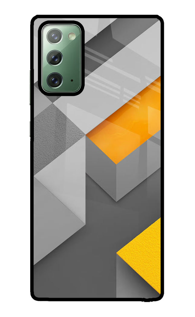 Abstract Samsung Note 20 Glass Case
