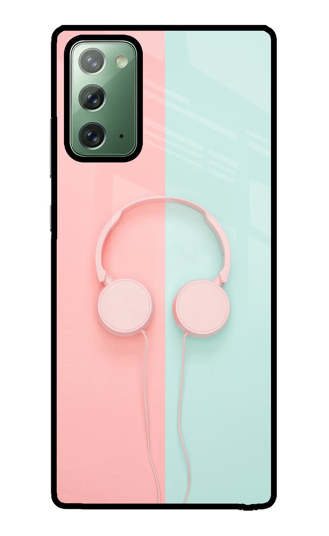 Music Lover Samsung Note 20 Glass Case Back Cover by Casekaro