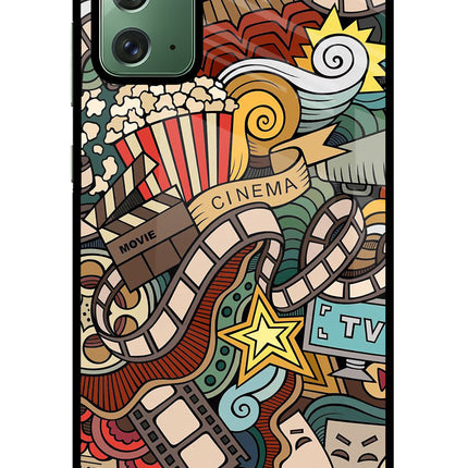 Cinema Abstract Samsung Note 20 Glass Case