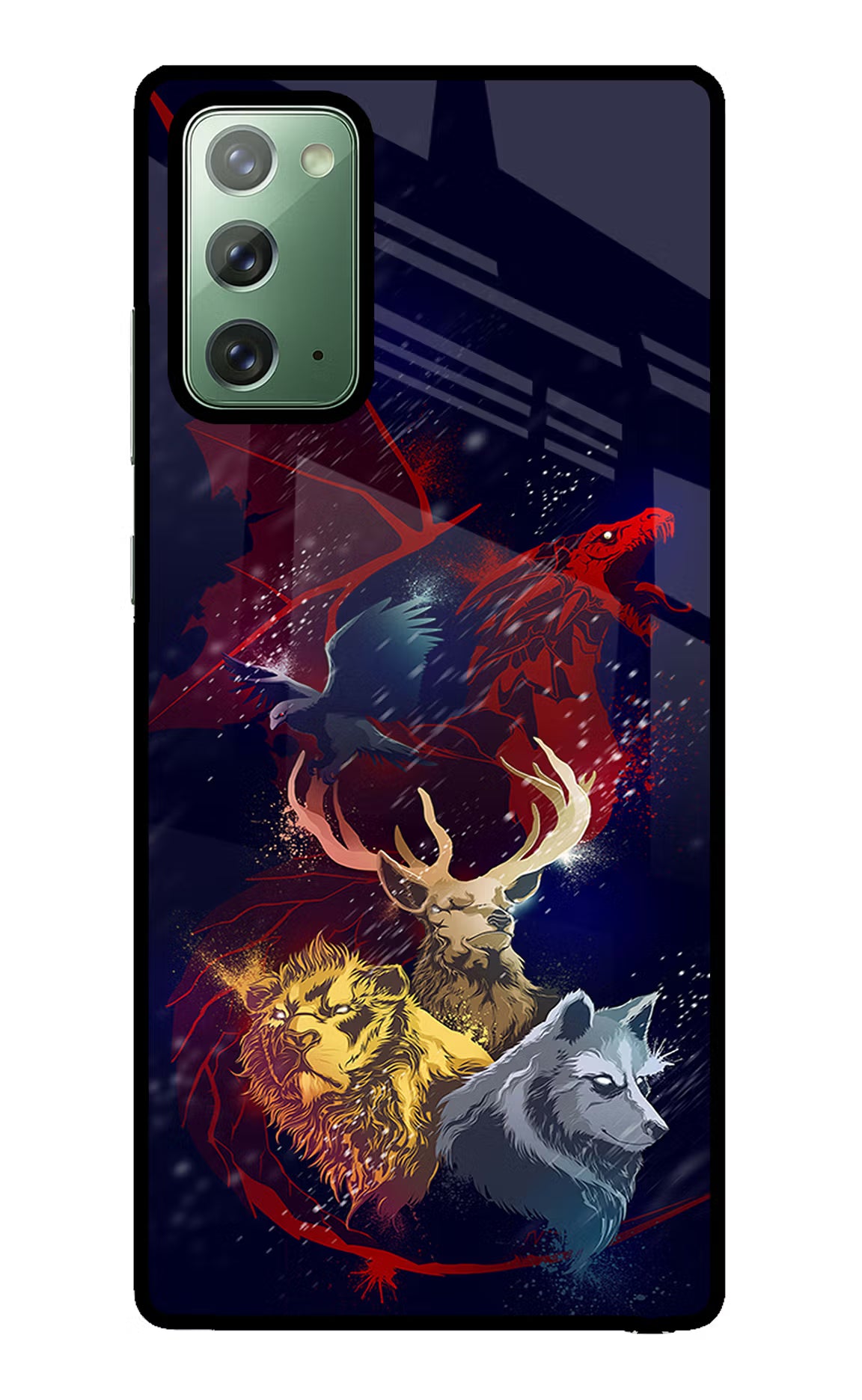 Game Of Thrones Samsung Note 20 Glass Case Back Cover by Casekaro