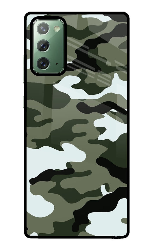 Camouflage Samsung Note 20 Glass Case