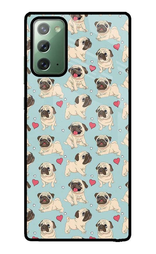 Pug Dog Samsung Note 20 Glass Case