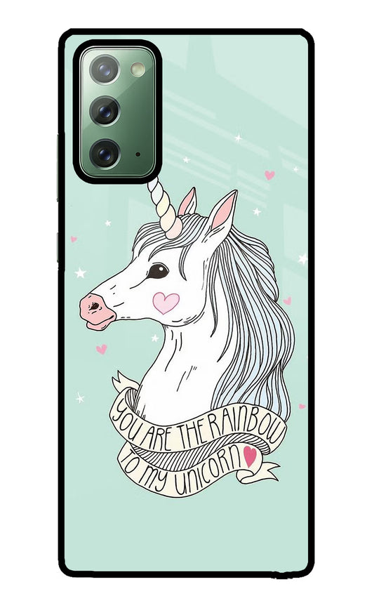 Unicorn Wallpaper Samsung Note 20 Glass Case