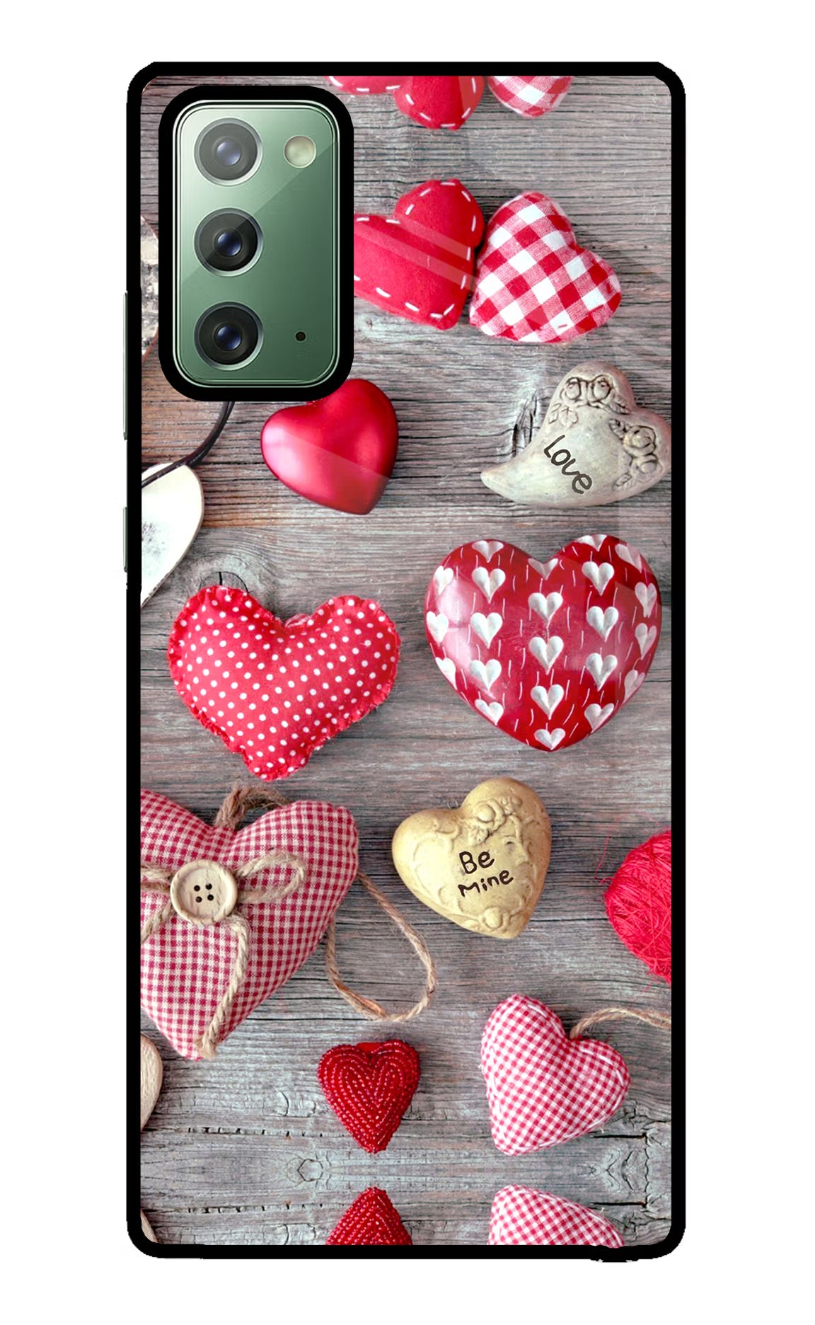 Love Wallpaper Samsung Note 20 Glass Case Back Cover by Casekaro