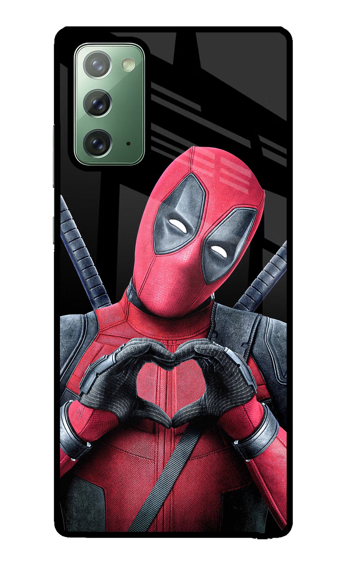 Deadpool Samsung Note 20 Glass Case Back Cover by Casekaro