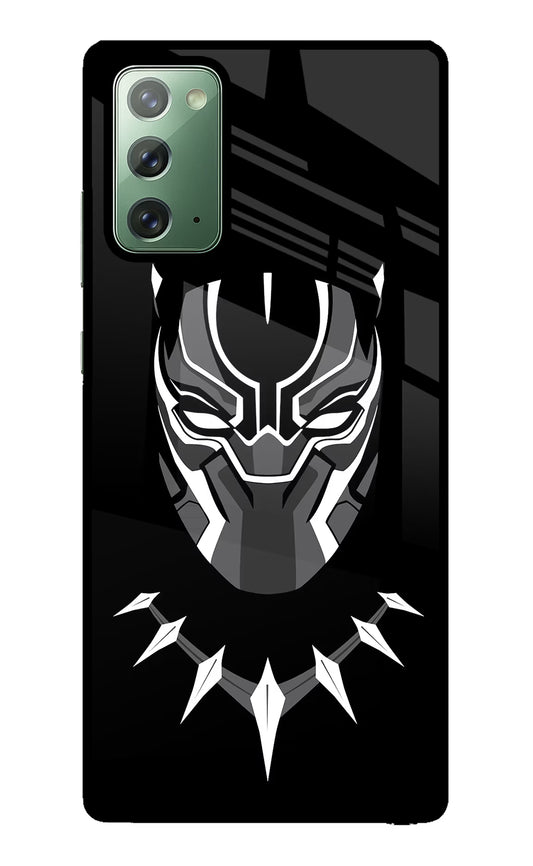 Black Panther Samsung Note 20 Glass Case