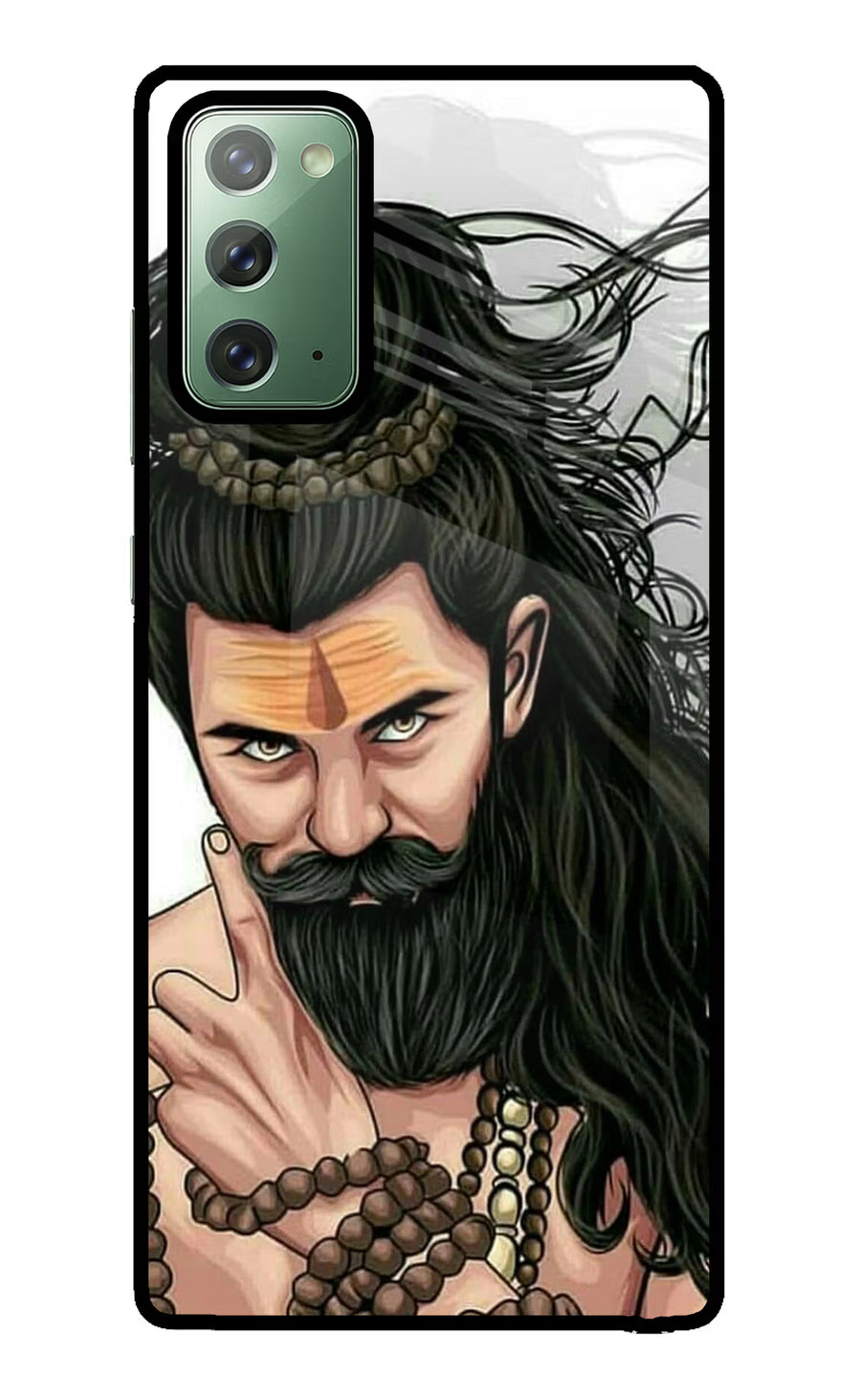 Mahadev Samsung Note 20 Back Cover, Glass case
