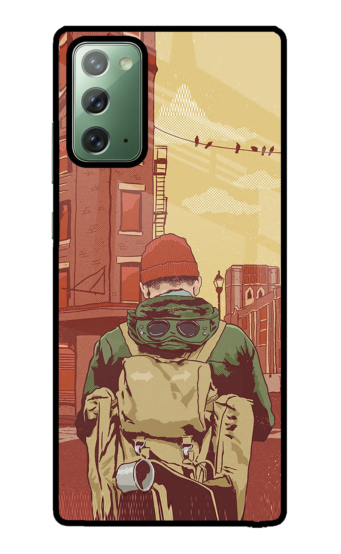 Adventurous Samsung Note 20 Glass Case Back Cover by Casekaro