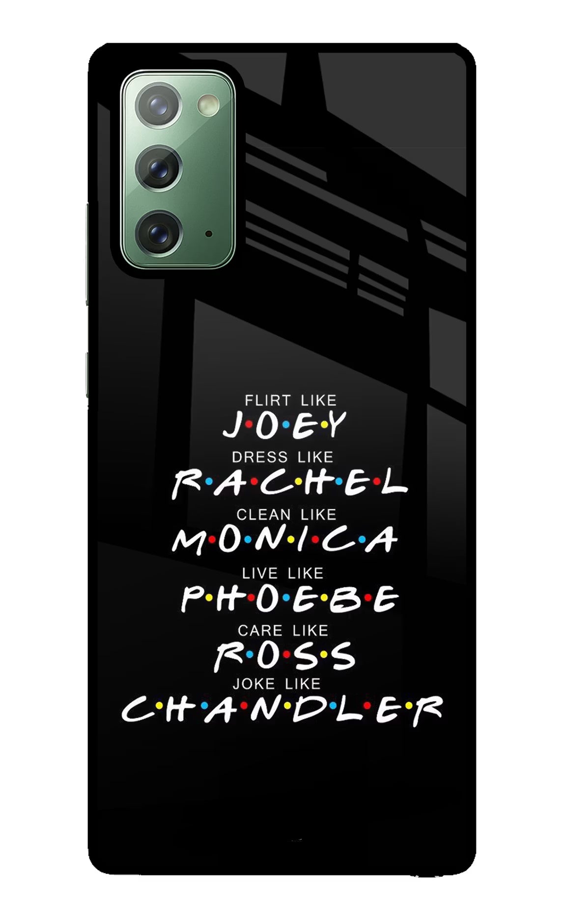 FRIENDS Character Samsung Note 20 Glass Case