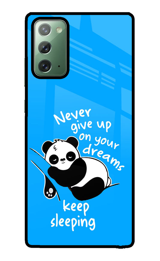 Keep Sleeping Samsung Note 20 Glass Case