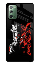 Naruto Two Face Samsung Note 20 Glass Case Back Cover by Casekaro