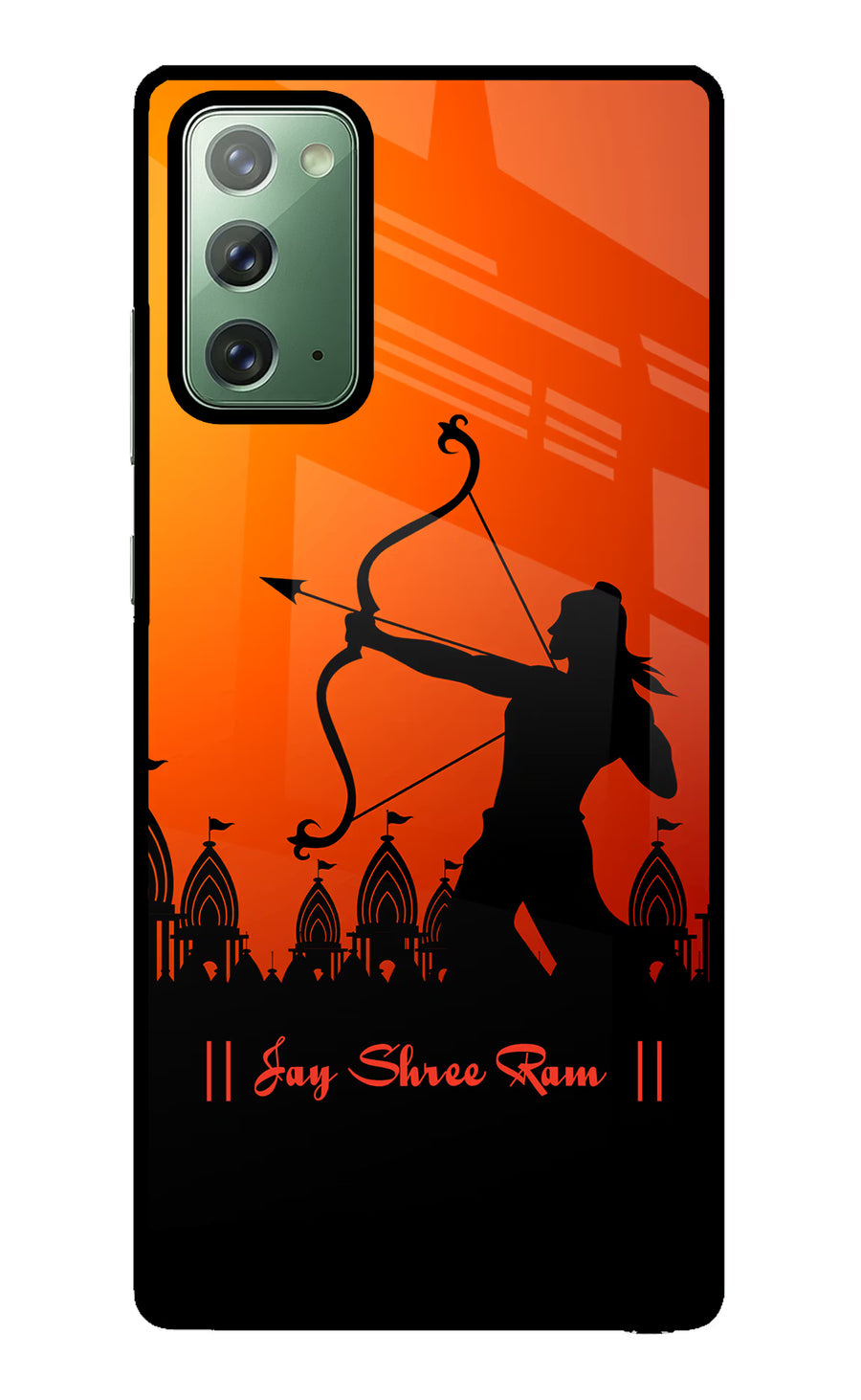 Lord Ram - 4 Samsung Note 20 Back Cover, Glass case
