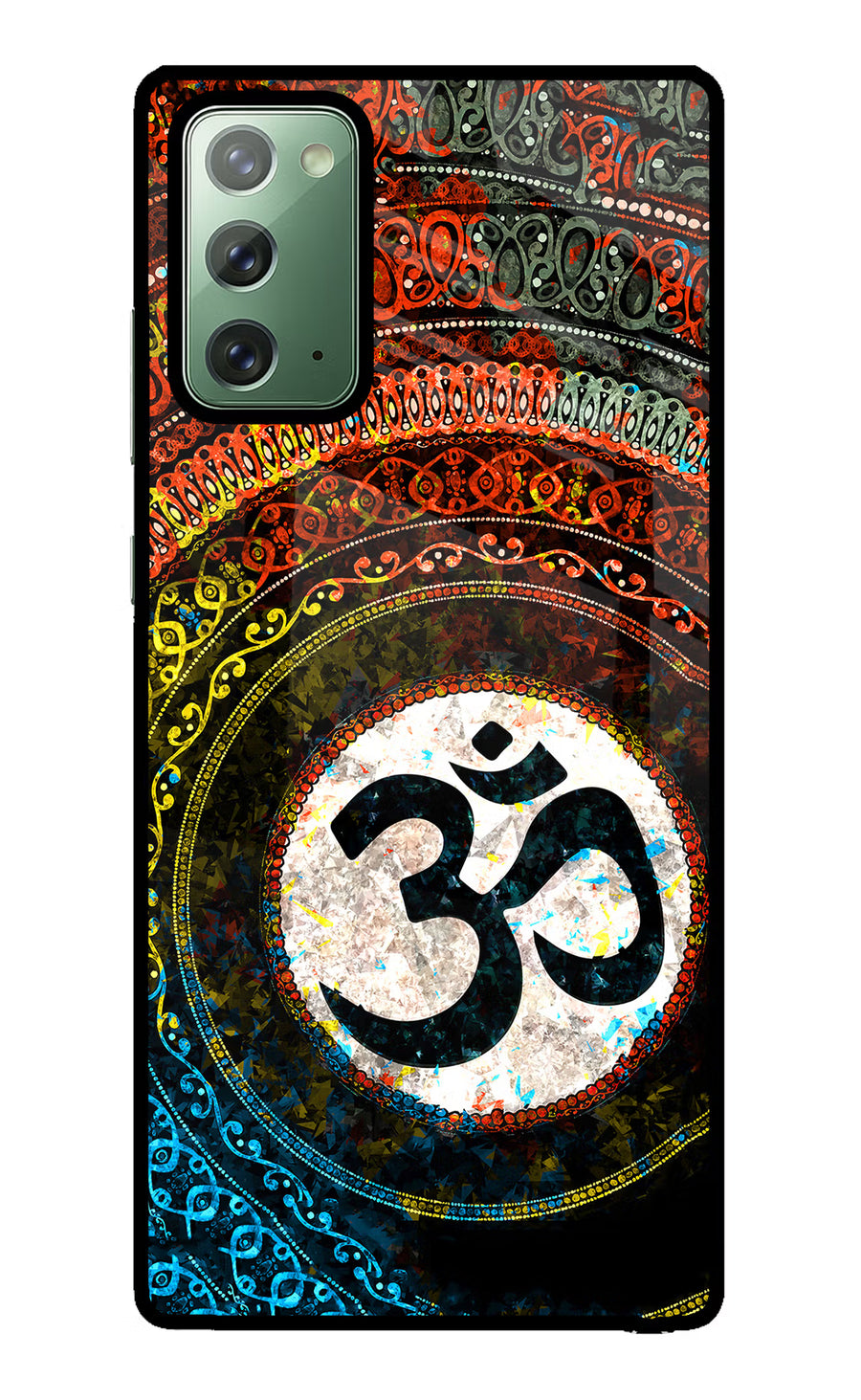 Om Cultural Samsung Note 20 Back Cover, Glass case