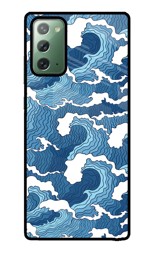 Blue Waves Samsung Note 20 Glass Case