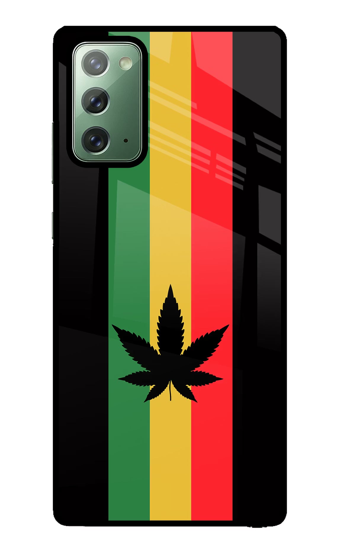 Weed Flag Samsung Note 20 Glass Case Back Cover by Casekaro