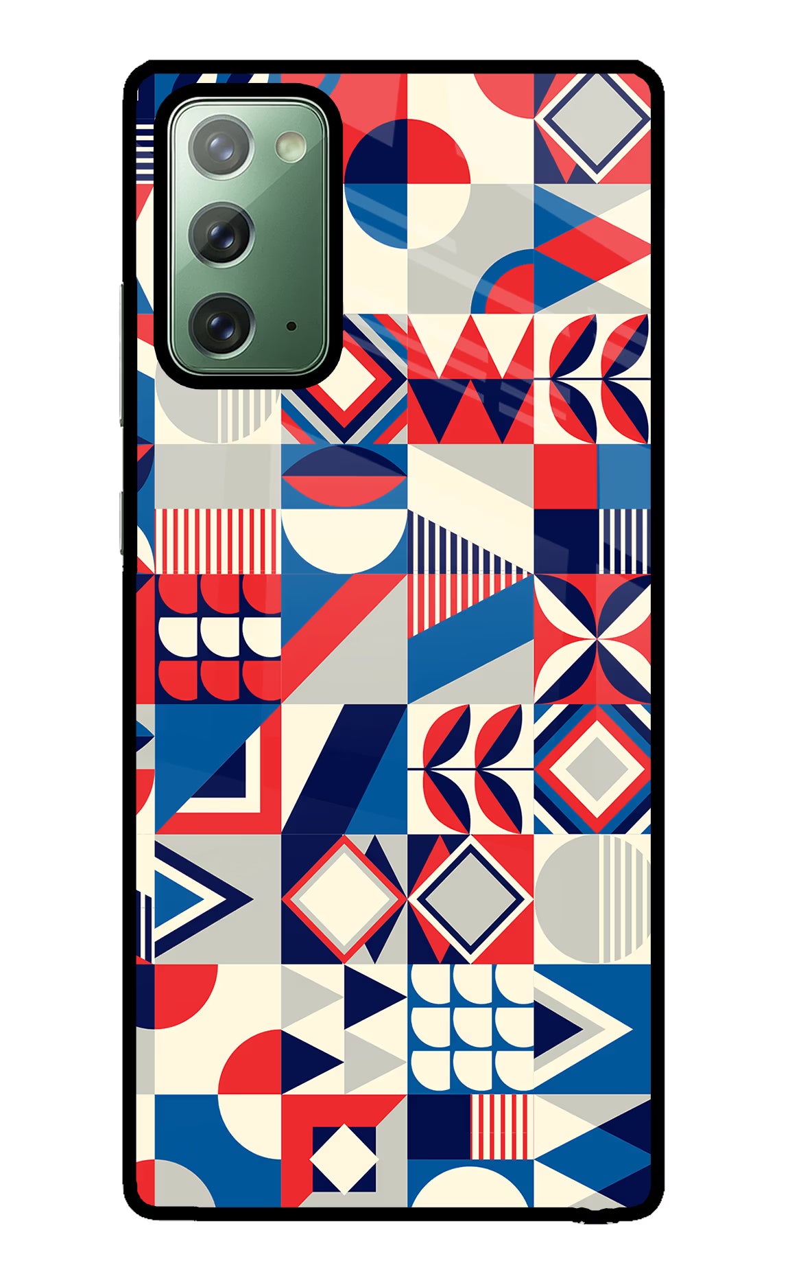Colorful Pattern Samsung Note 20 Glass Case Back Cover by Casekaro