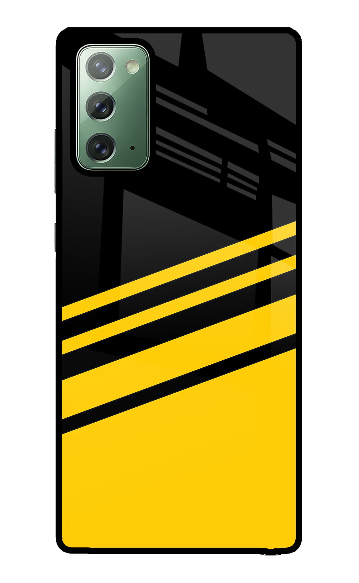 Yellow Shades Samsung Note 20 Glass Case Back Cover by Casekaro