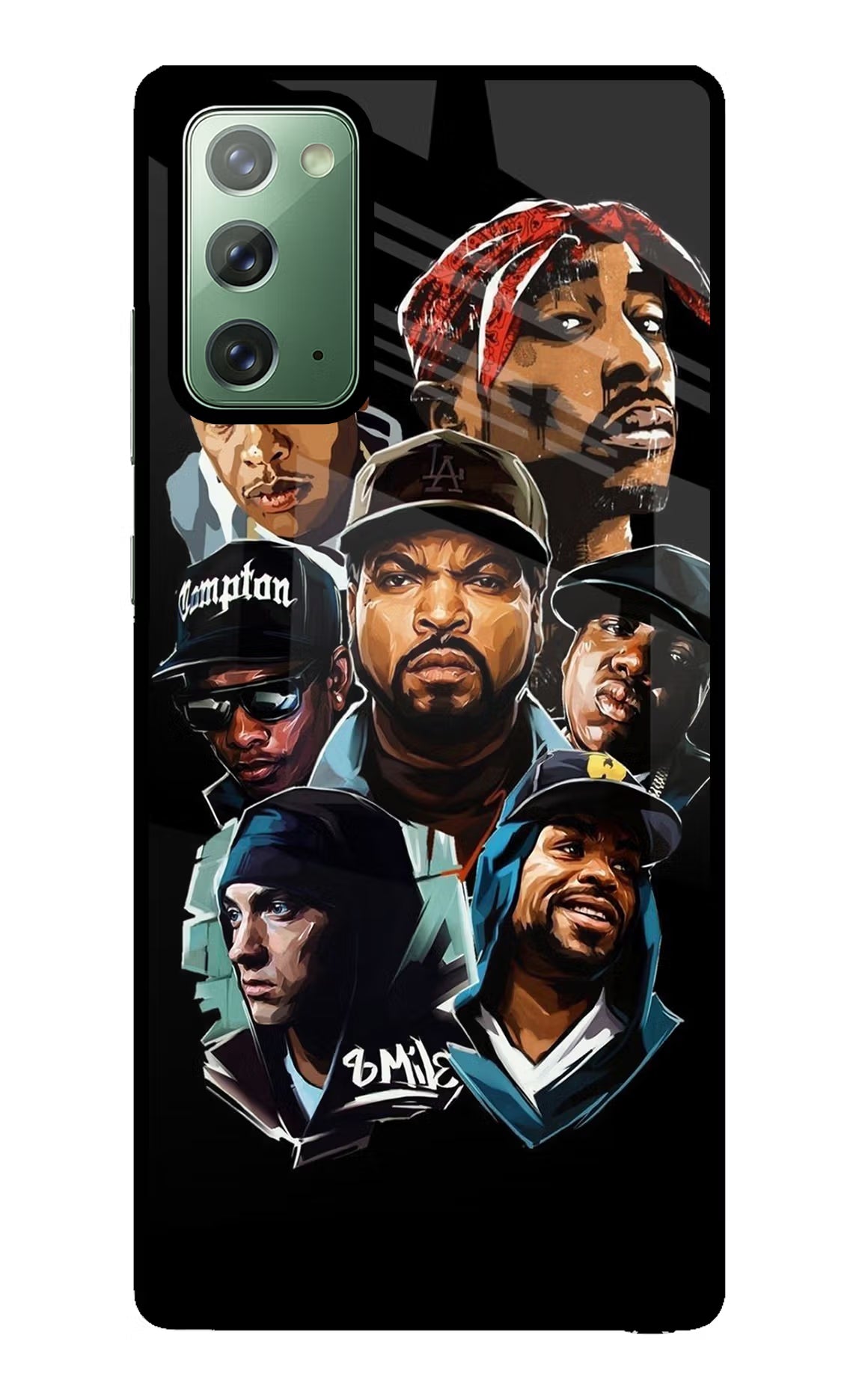 Rappers Samsung Note 20 Glass Case Back Cover by Casekaro