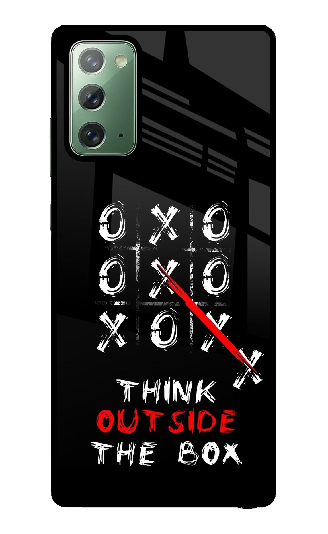 Think out of the BOX Samsung Note 20 Glass Case Back Cover by Casekaro