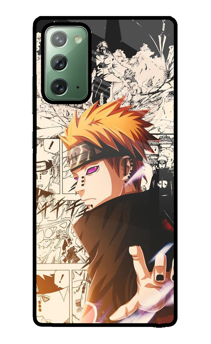 Pain Anime Samsung Note 20 Back Cover, Glass case