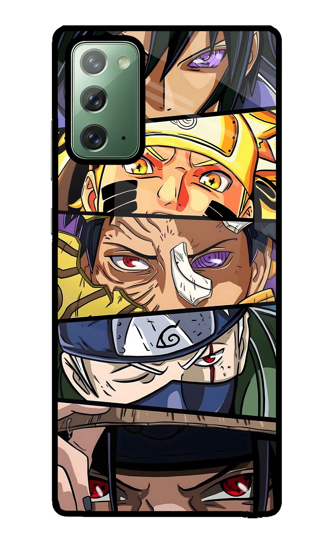 Naruto Character Samsung Note 20 Glass Case