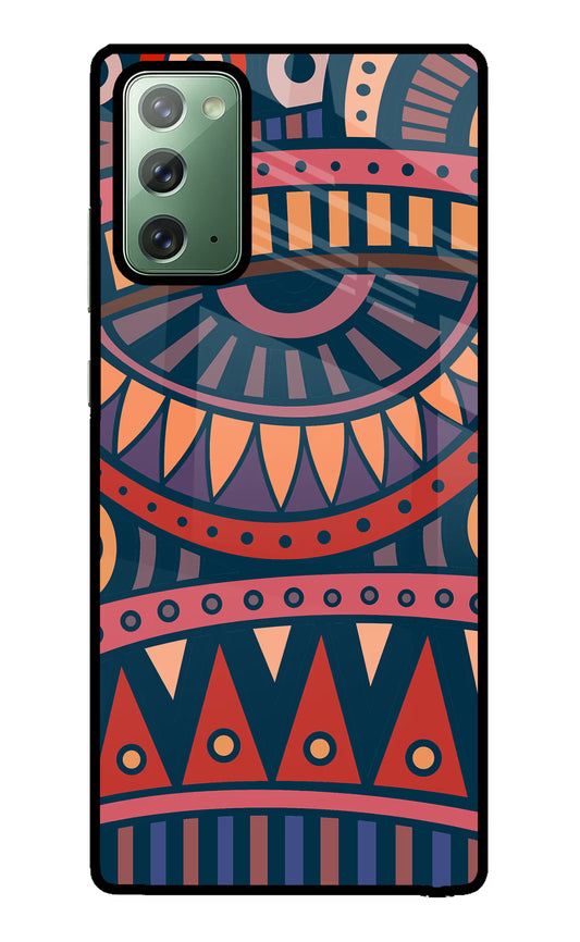 African Culture Design Samsung Note 20 Glass Case