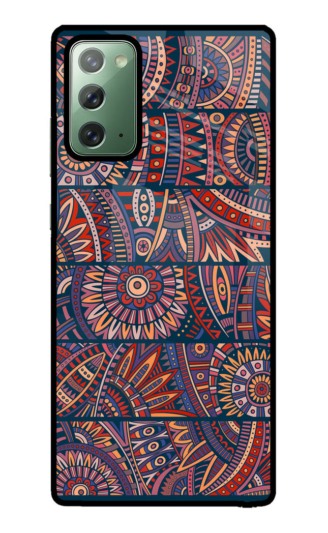 African Culture Design Samsung Note 20 Glass Case