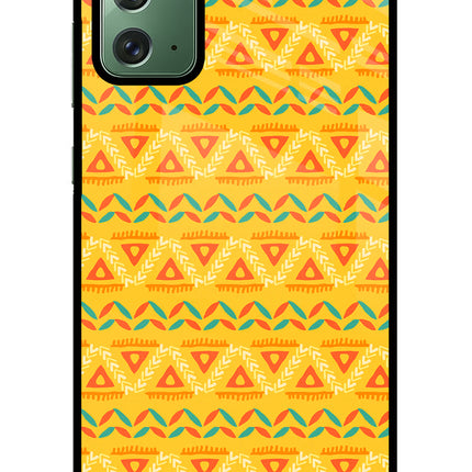 Tribal Pattern Samsung Note 20 Glass Case Back Cover by Casekaro