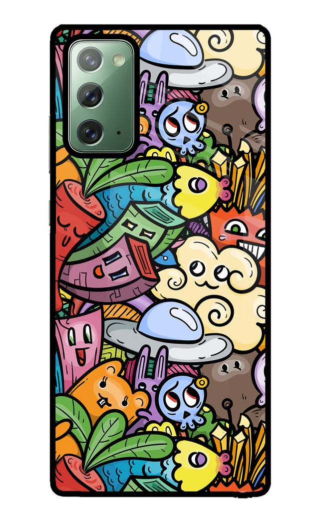 Veggie Doodle Samsung Note 20 Glass Case
