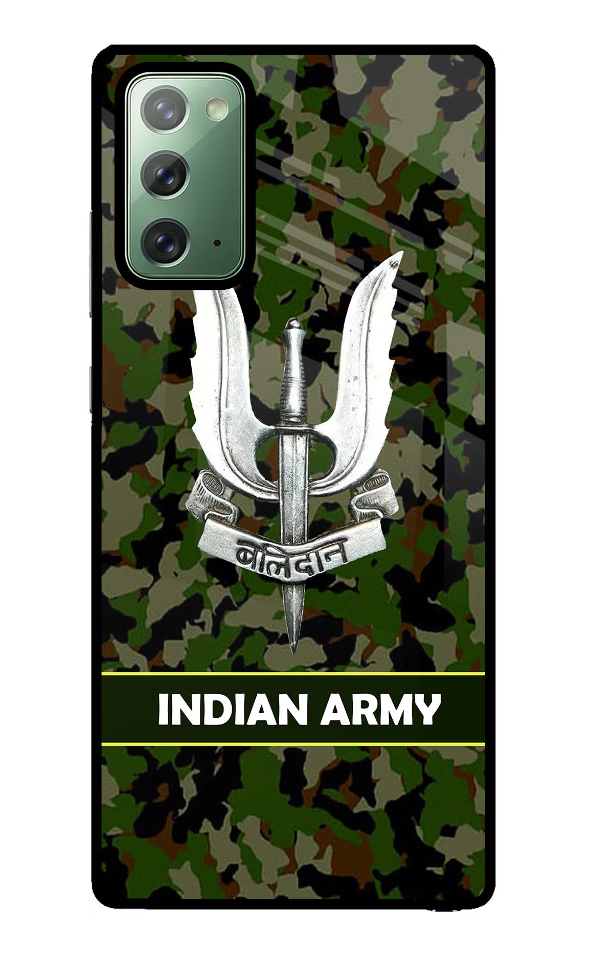 Balidan Indian Logo Samsung Note 20 Glass Case Back Cover by Casekaro