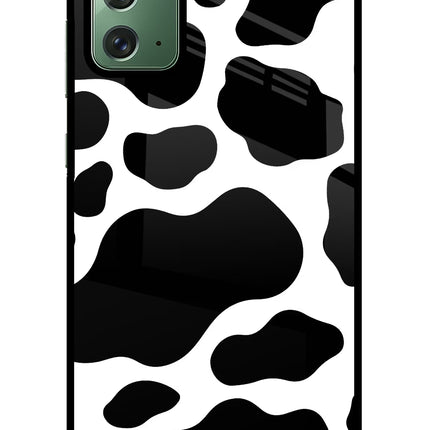 Cow Spots Samsung Note 20 Glass Case Back Cover by Casekaro