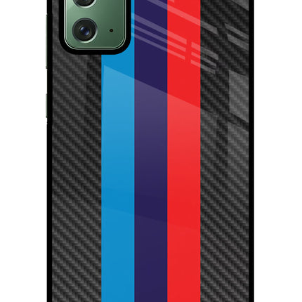 BMW Stripes Pattern Samsung Note 20 Glass Case