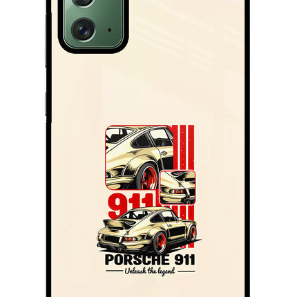 Classic Porsche 911 Samsung Note 20 Glass Case Back Cover by Casekaro