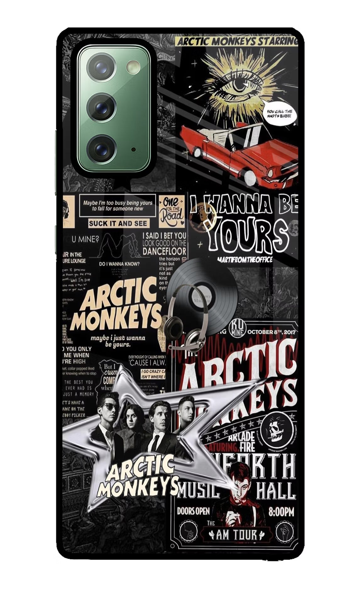 Arctic Monkeys Samsung Note 20 Glass Case Back Cover by Casekaro