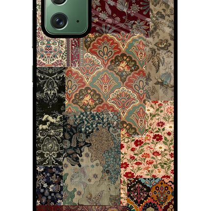Desi Print Samsung Note 20 Glass Case Back Cover by Casekaro
