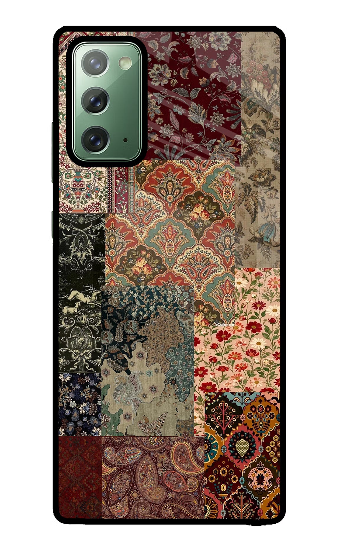 Desi Print Samsung Note 20 Glass Case Back Cover by Casekaro