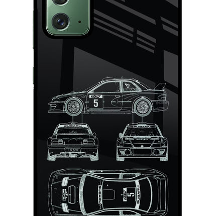 WRC'99 Samsung Note 20 Glass Case Back Cover by Casekaro