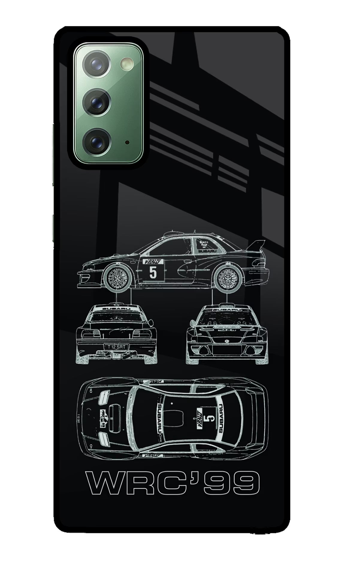 WRC'99 Samsung Note 20 Glass Case Back Cover by Casekaro