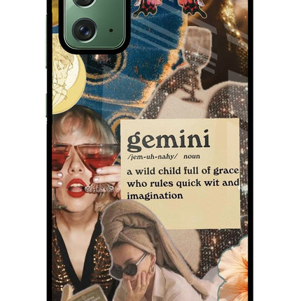 Gemini Zodiac Samsung Note 20 Glass Case