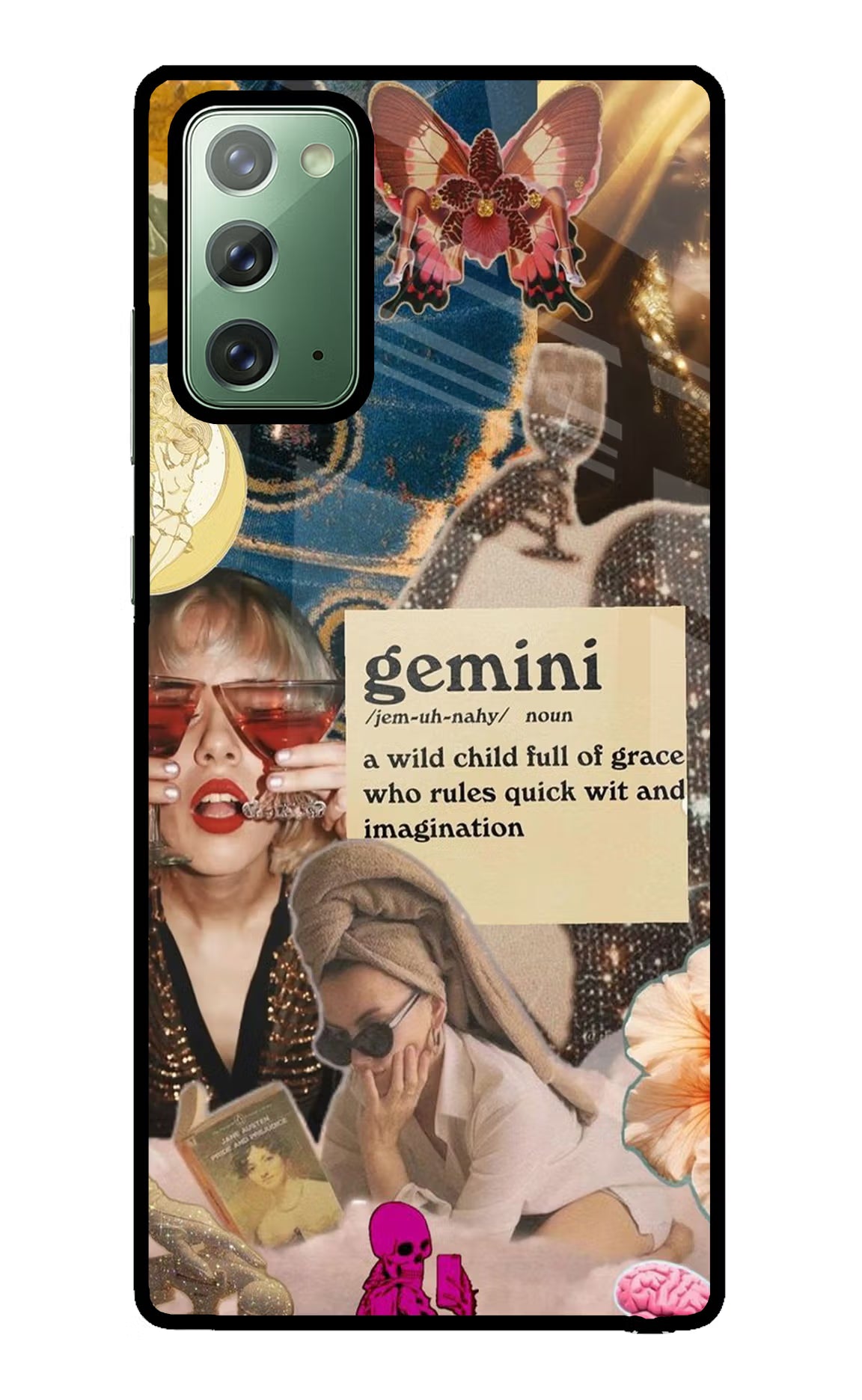 Gemini Zodiac Samsung Note 20 Glass Case