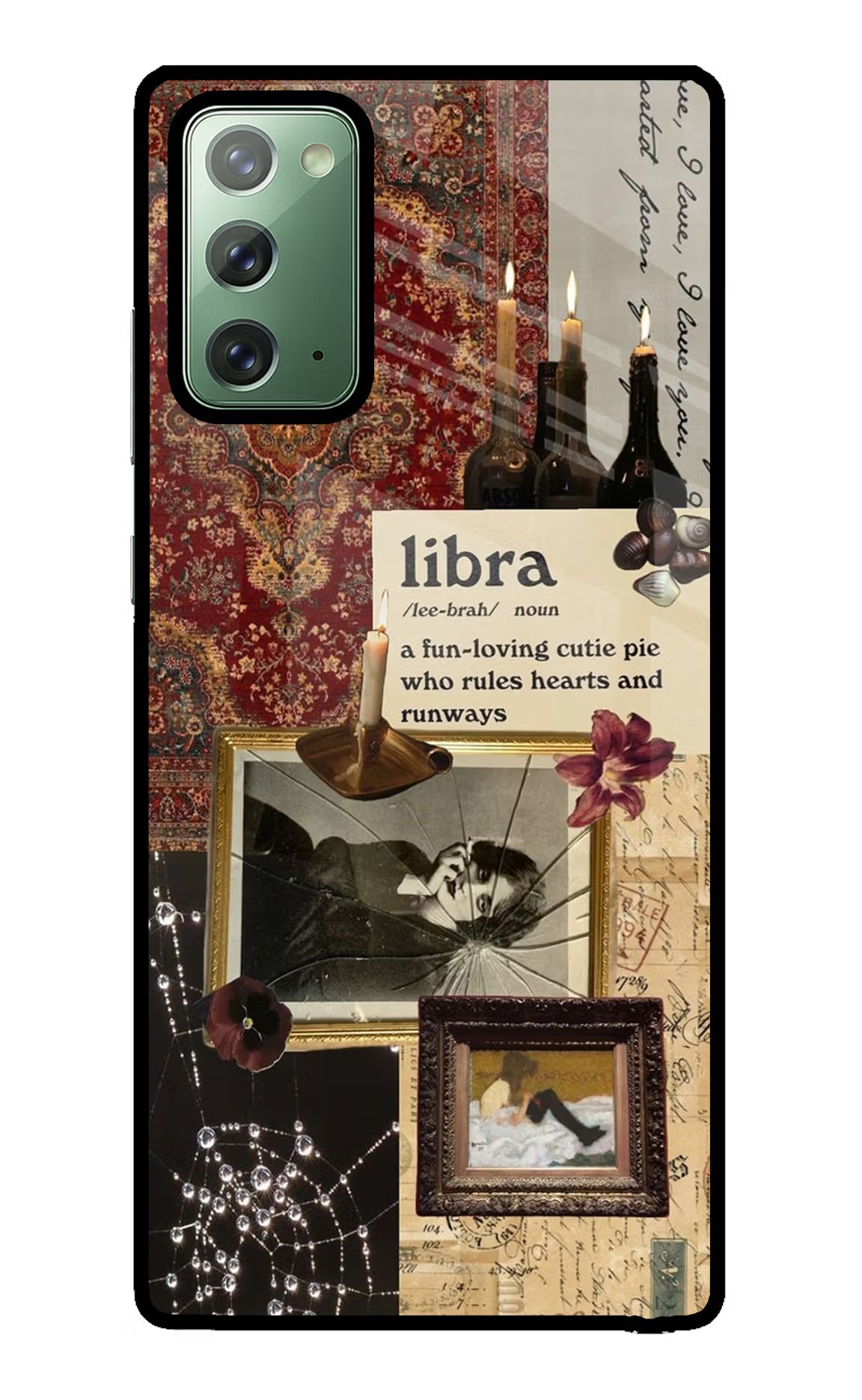 Libra Zodiac Samsung Note 20 Glass Case Back Cover by Casekaro